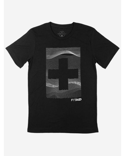 Fitaid black t-shirt front