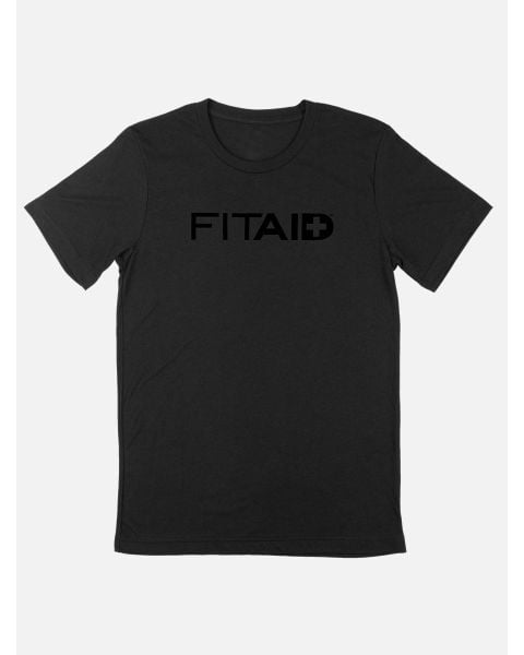 FITAID Black Logo Tee
