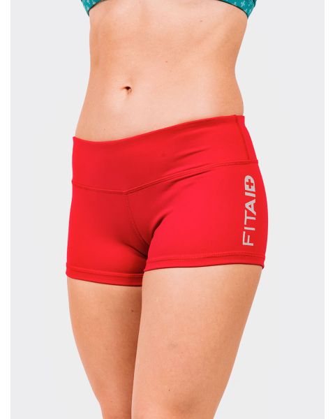 FITAID BOOTY SHORTS - RED