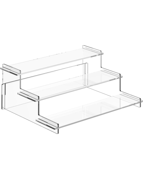 Acrylic 3 Tier Can Display Stand - Clear