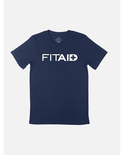FITAID Heather Navy Tee
