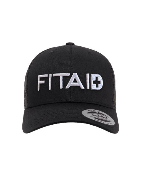 FITAID Mesh Back Hat - Black/White