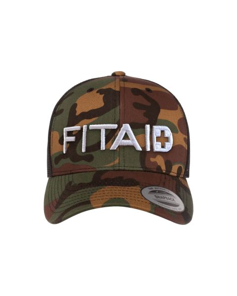 FITAID Mesh Back Hat - Camo/White