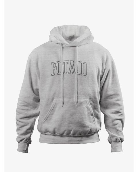 FITAID University Heather Gray Hoodie SMALL