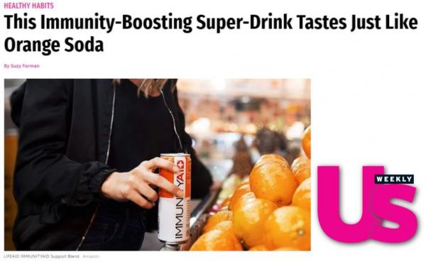 Us Weekly: This Immunity-Boosting Super-Drink Tastes Just Like Orange Soda