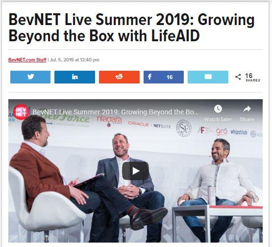 BevNET Live Summer 2019: Growing Beyond the Box with LIFEAID