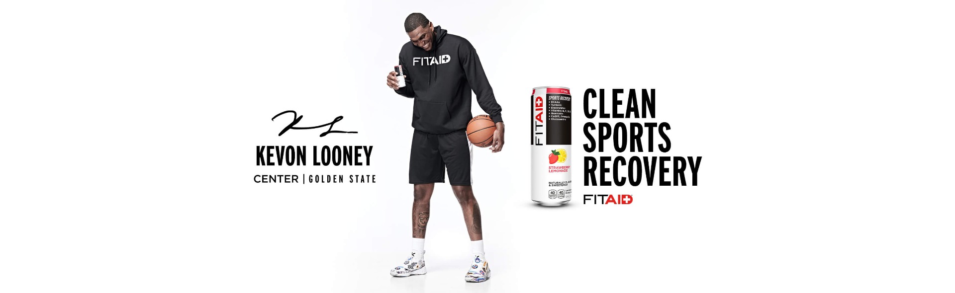KEVON LOONEY CENTER | GOLDEN STATE | CLEAN SPORTS REOCVERY FITAID