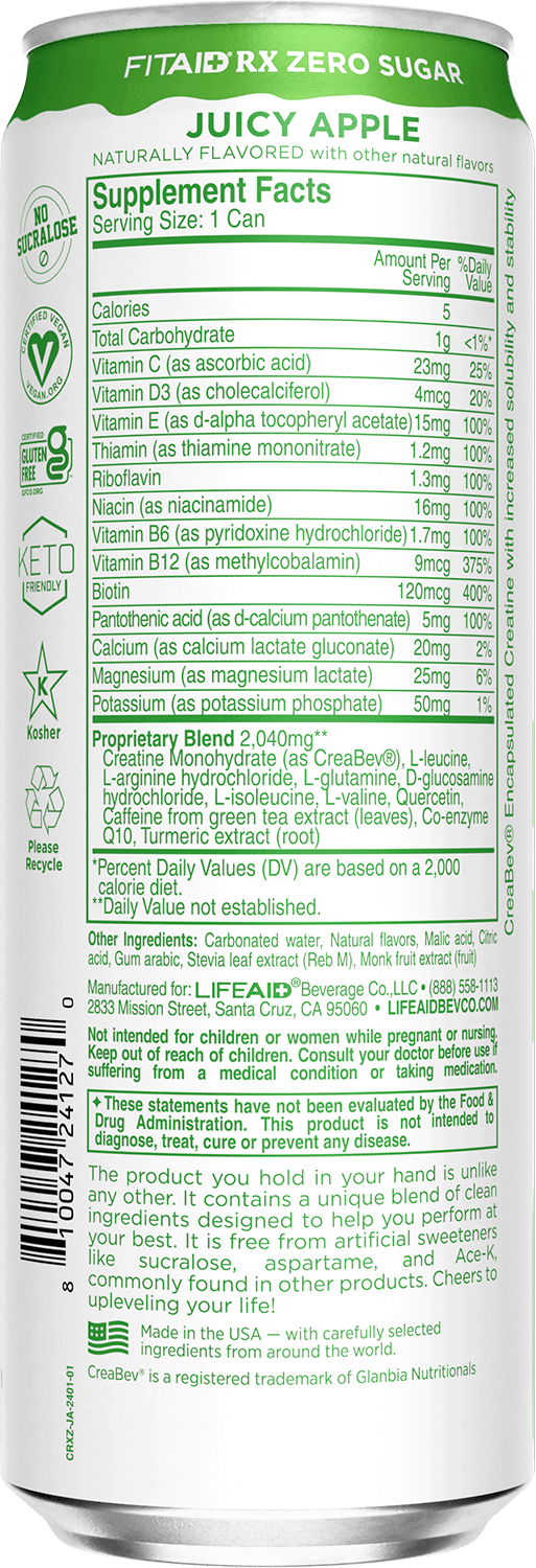 FITAID RX ZERO® Juicy Apple 12ct