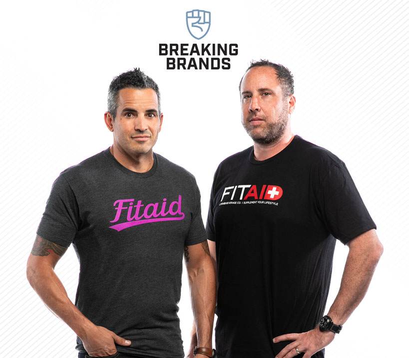 Breaking Brands logo with hosts Aaron Hinde & Orion Melehan